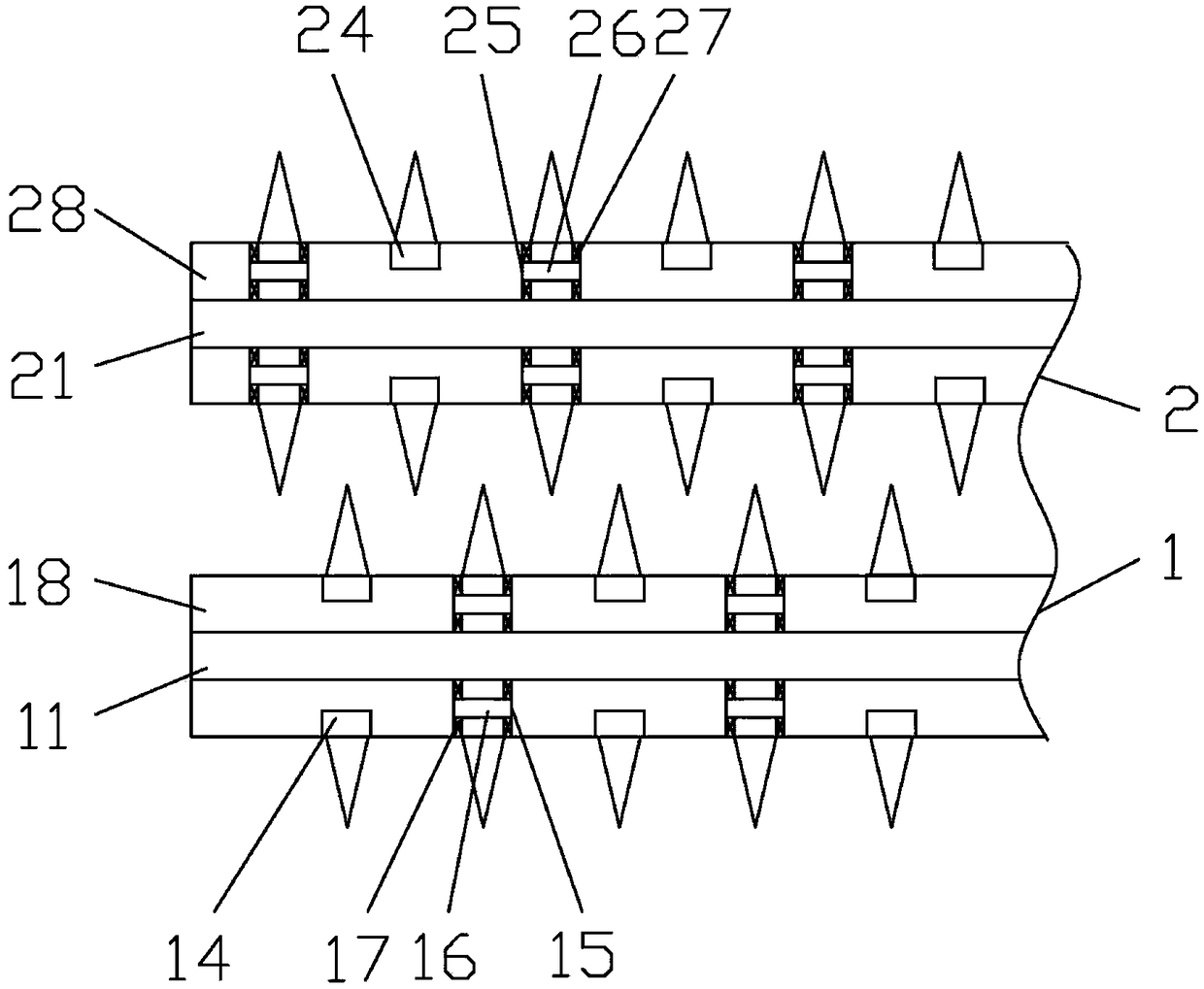 Asynchronous water injection and oil recovery method of double fracturing horizontal wells and different wells with zipper type fractures