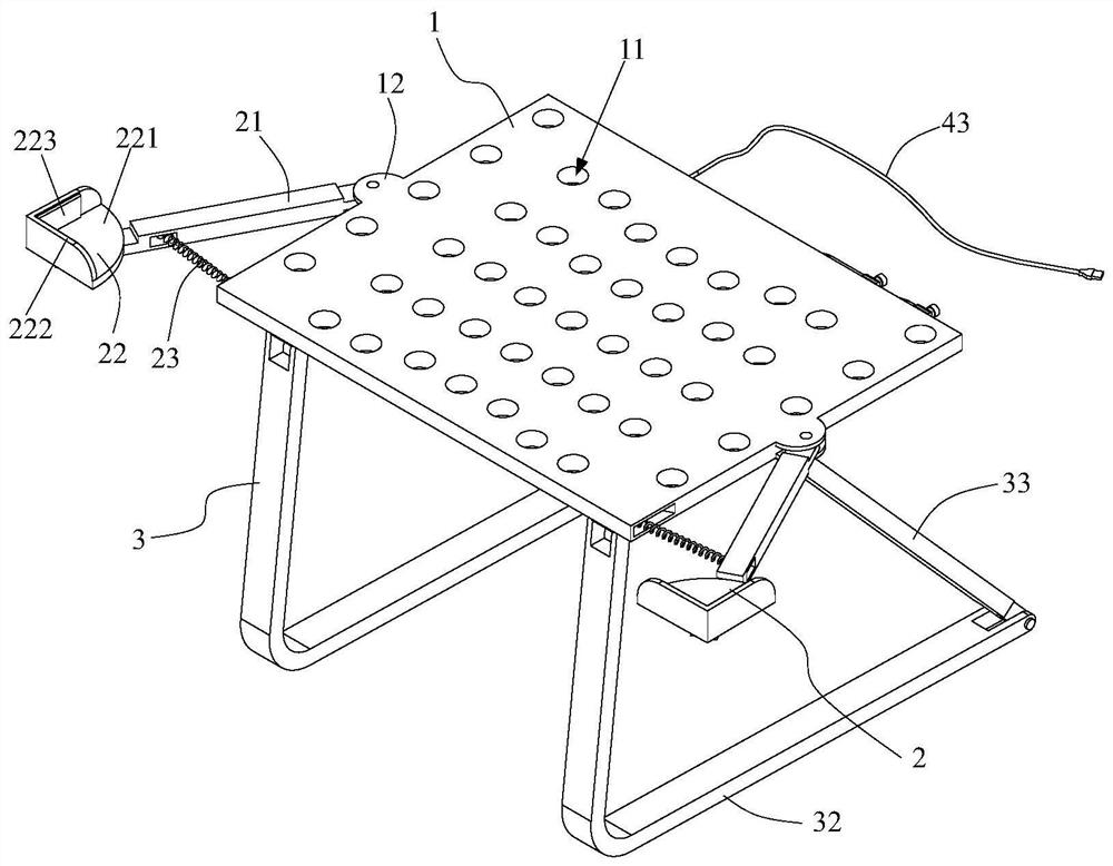 An adjustable notebook cooling bracket