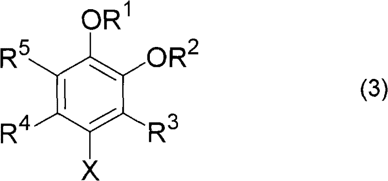 Preparation method of 4-halogenated catechol compound