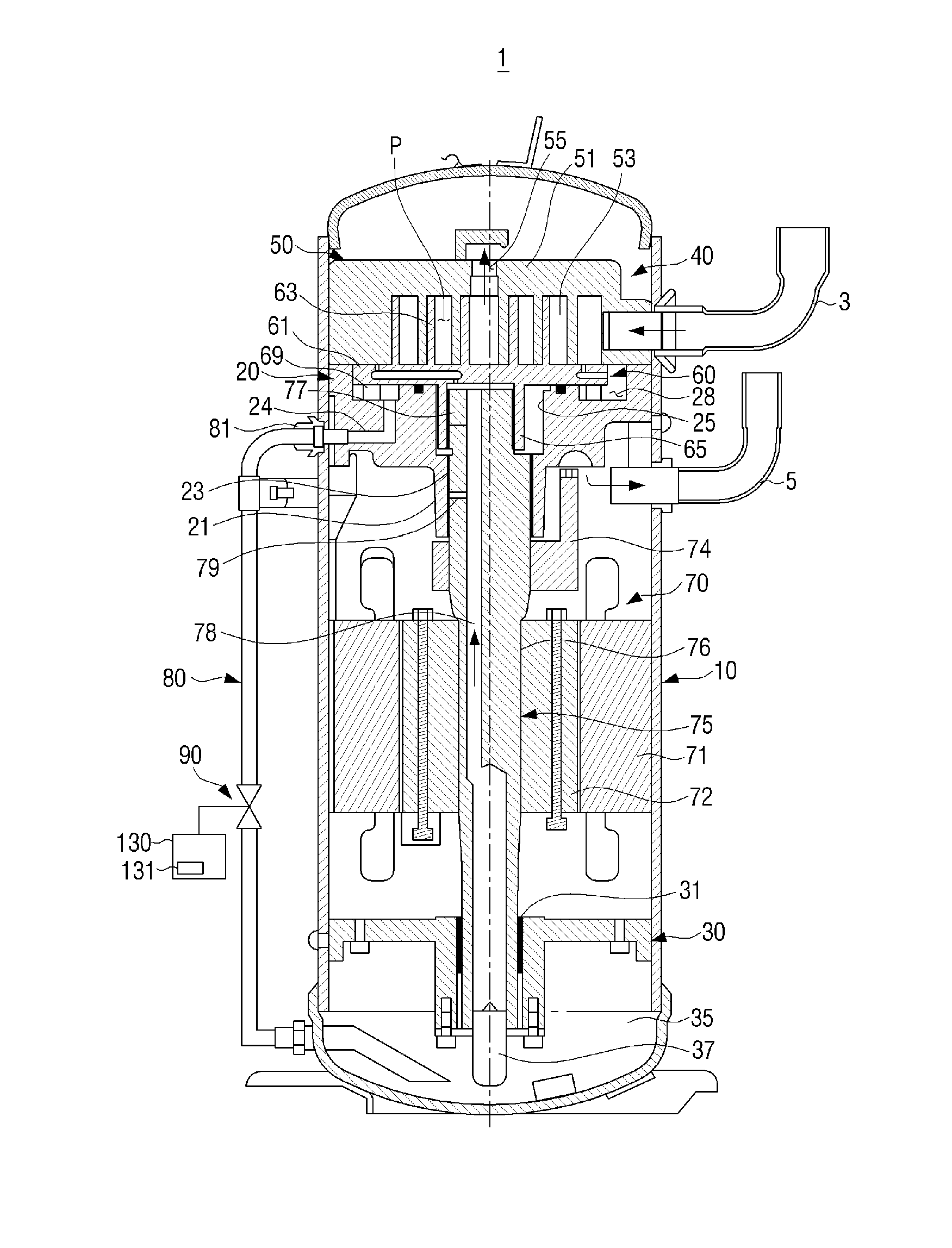Scroll compressor and air conditioner having the same