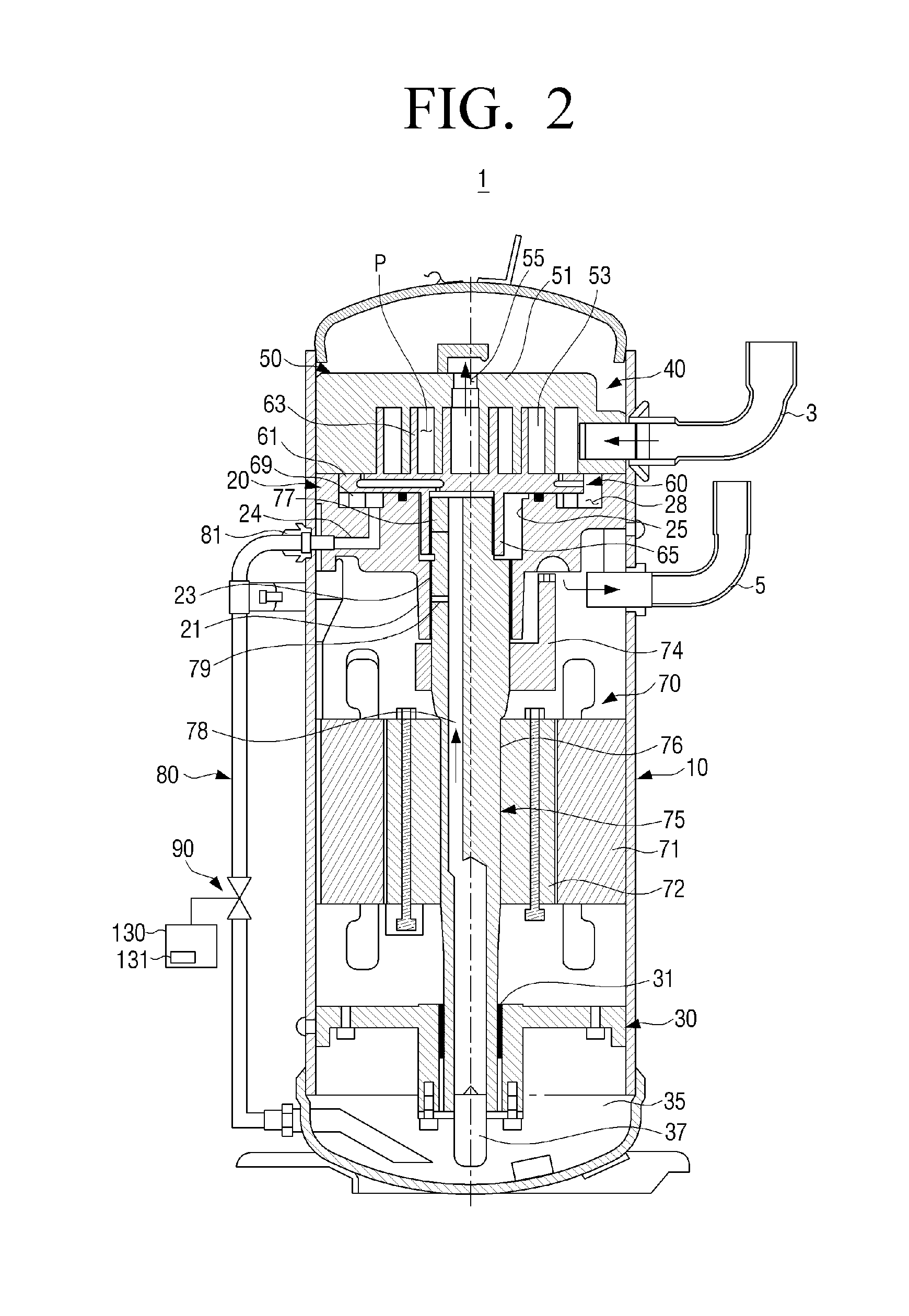 Scroll compressor and air conditioner having the same