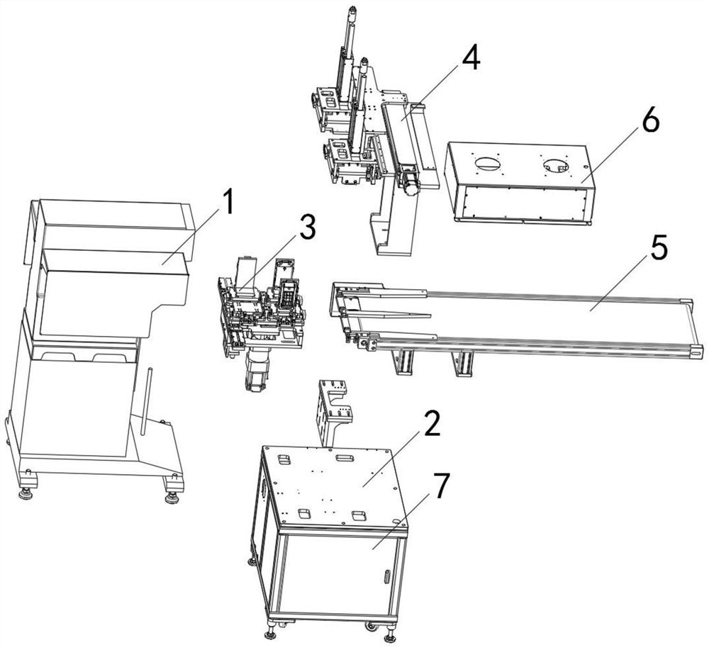 An accessory assembling and assembling device for electronic toy processing and its working method