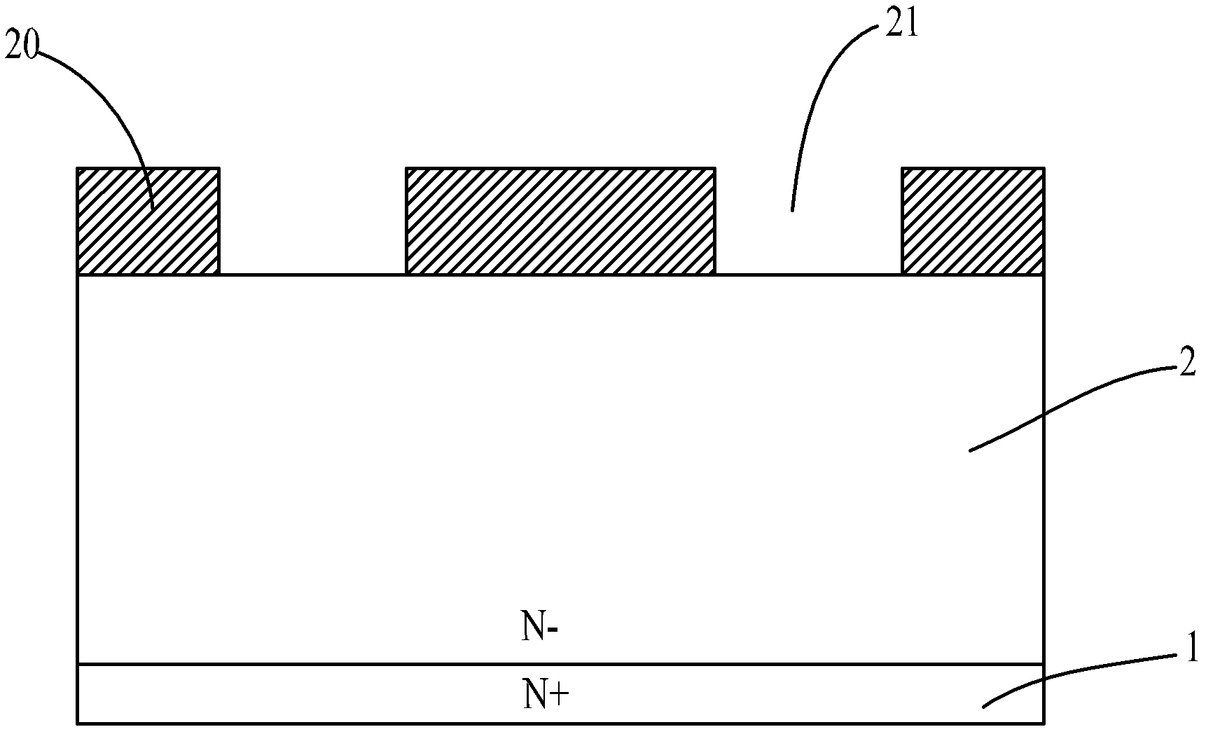 A novel trench structure power mosfet device and its manufacturing method