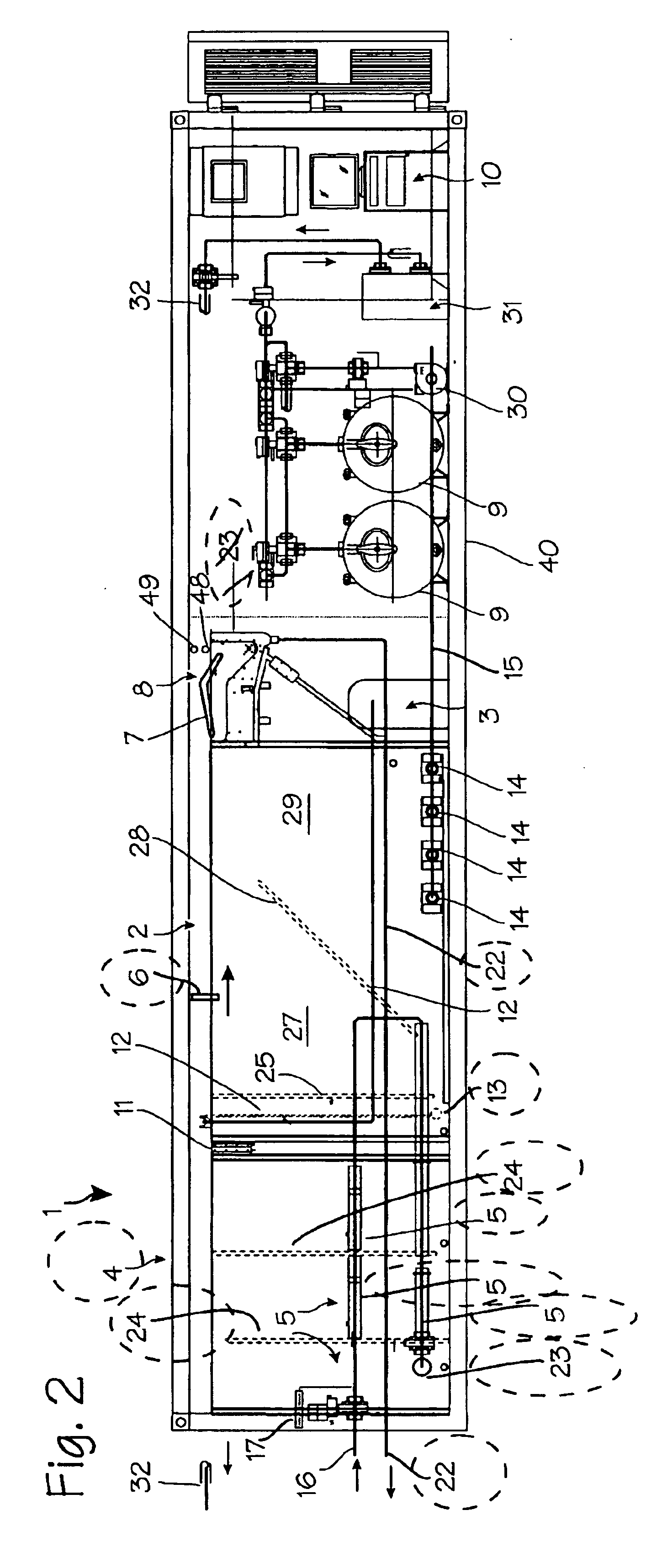 Self contained dissolved air flotation system