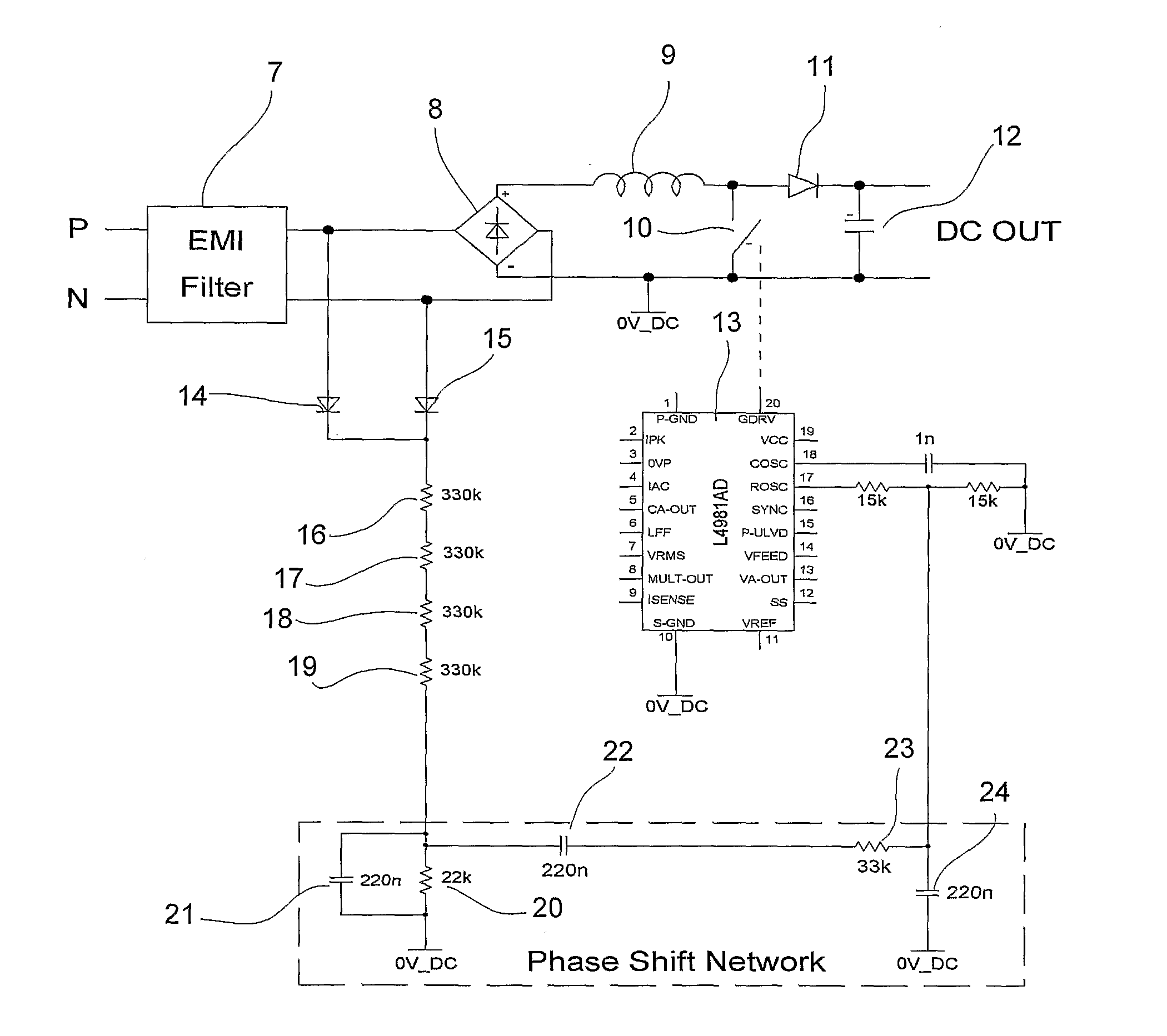 Power Factor Corrected Switched Mode Power Supply