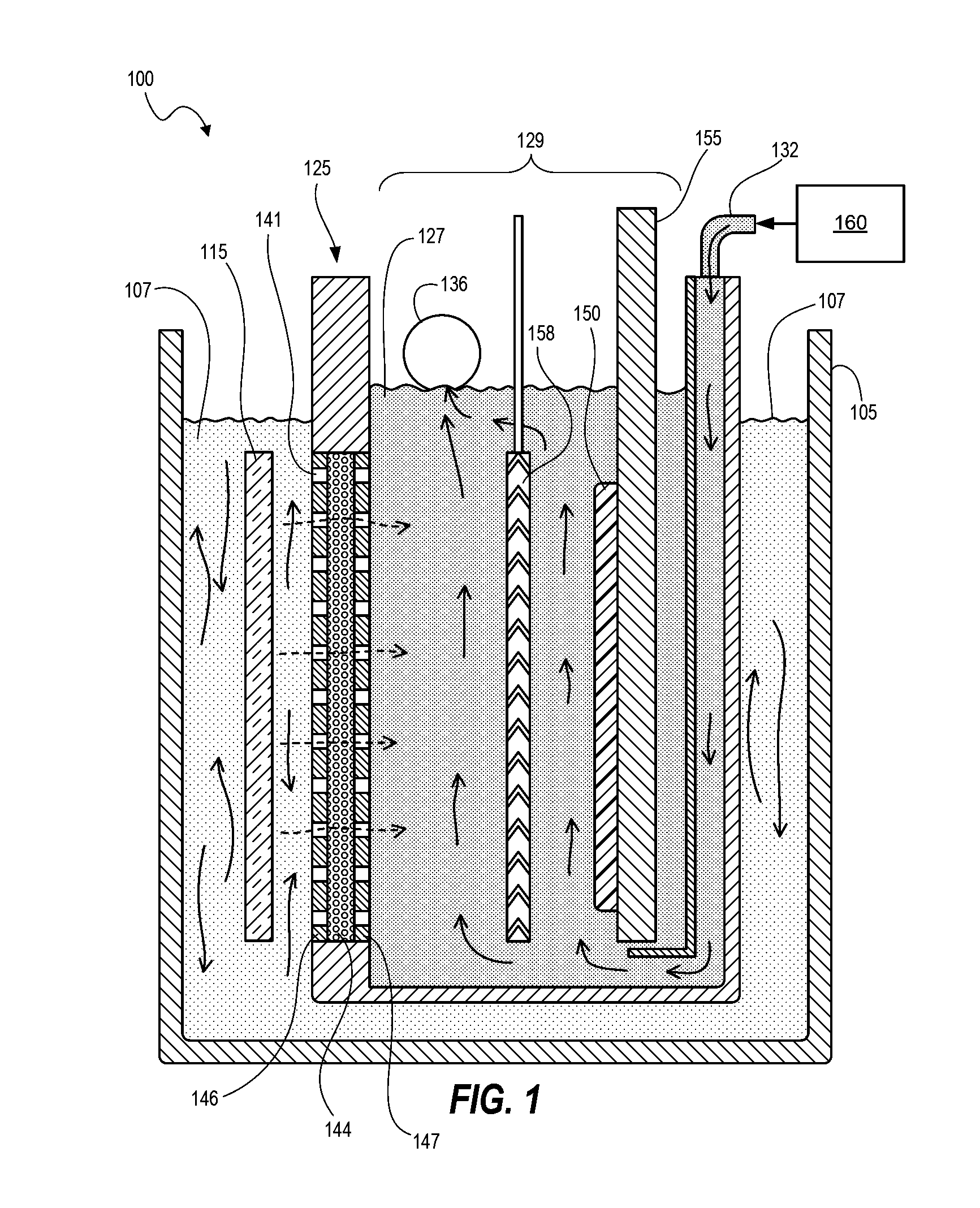 Electrochemical deposition apparatus with remote catholyte fluid management