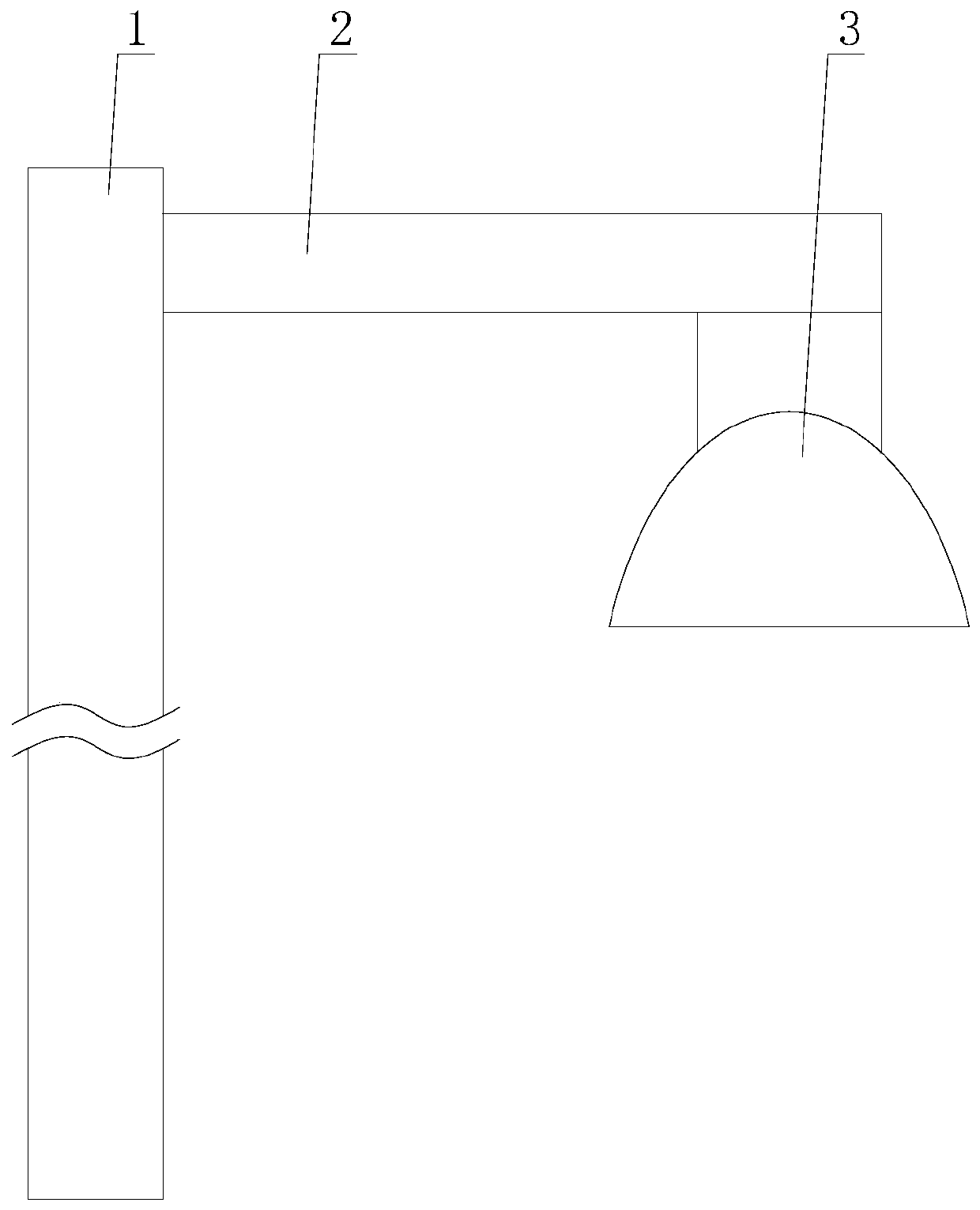 Stably-mounted road lamp with anti-dazzling function