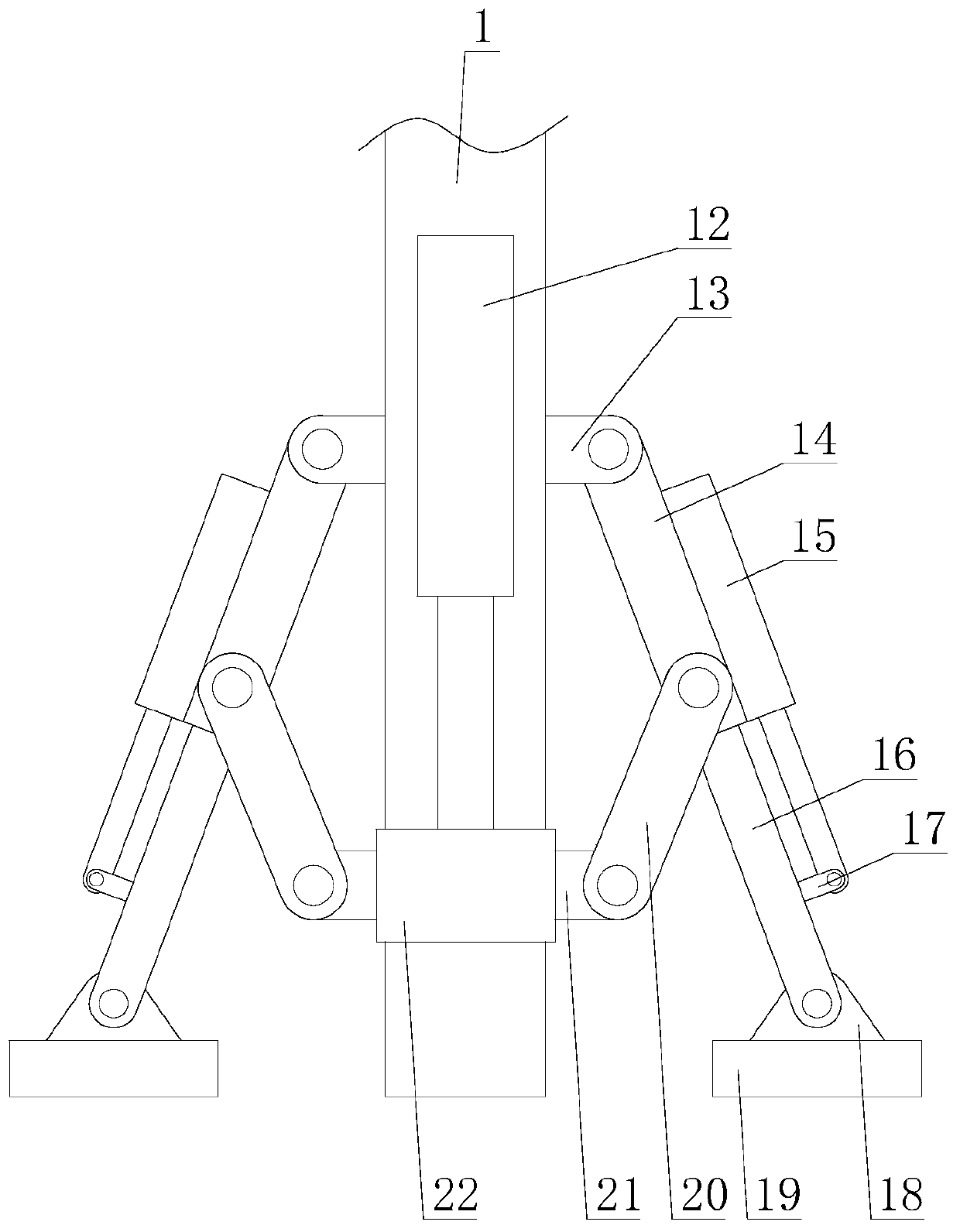 Stably-mounted road lamp with anti-dazzling function