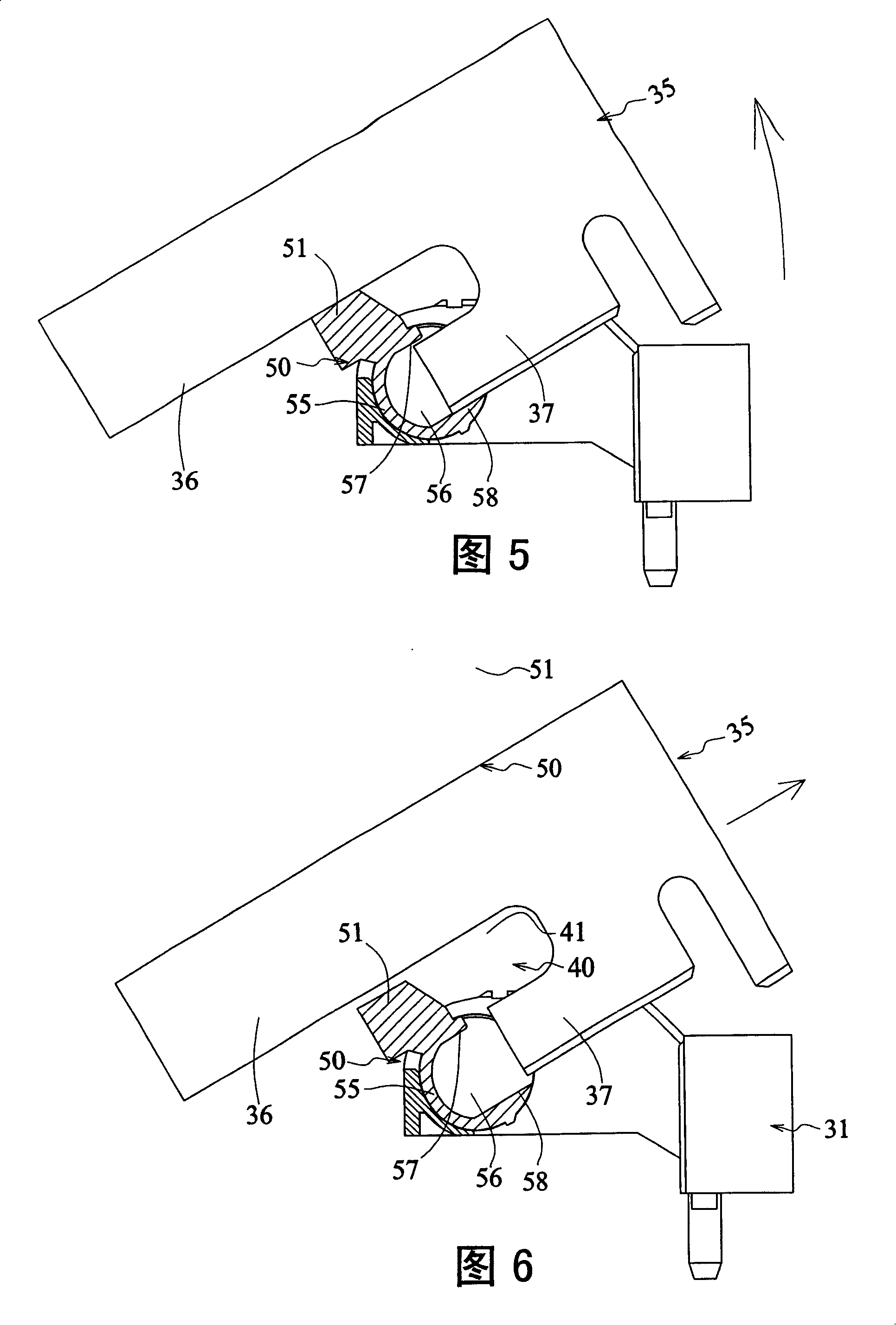 Card board structure for electric connector