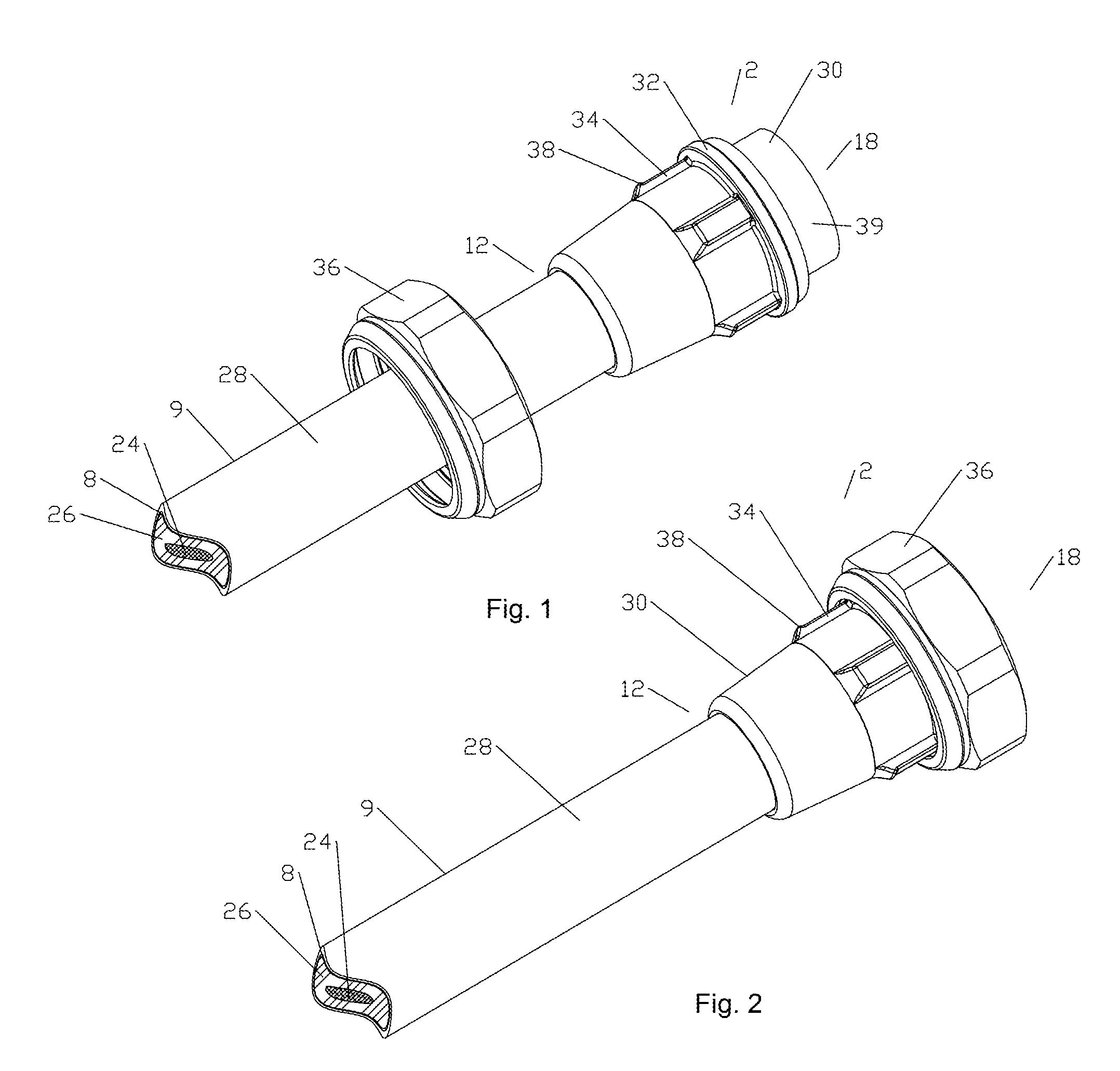 Ultrasonic weld coaxial connector and interconnection method