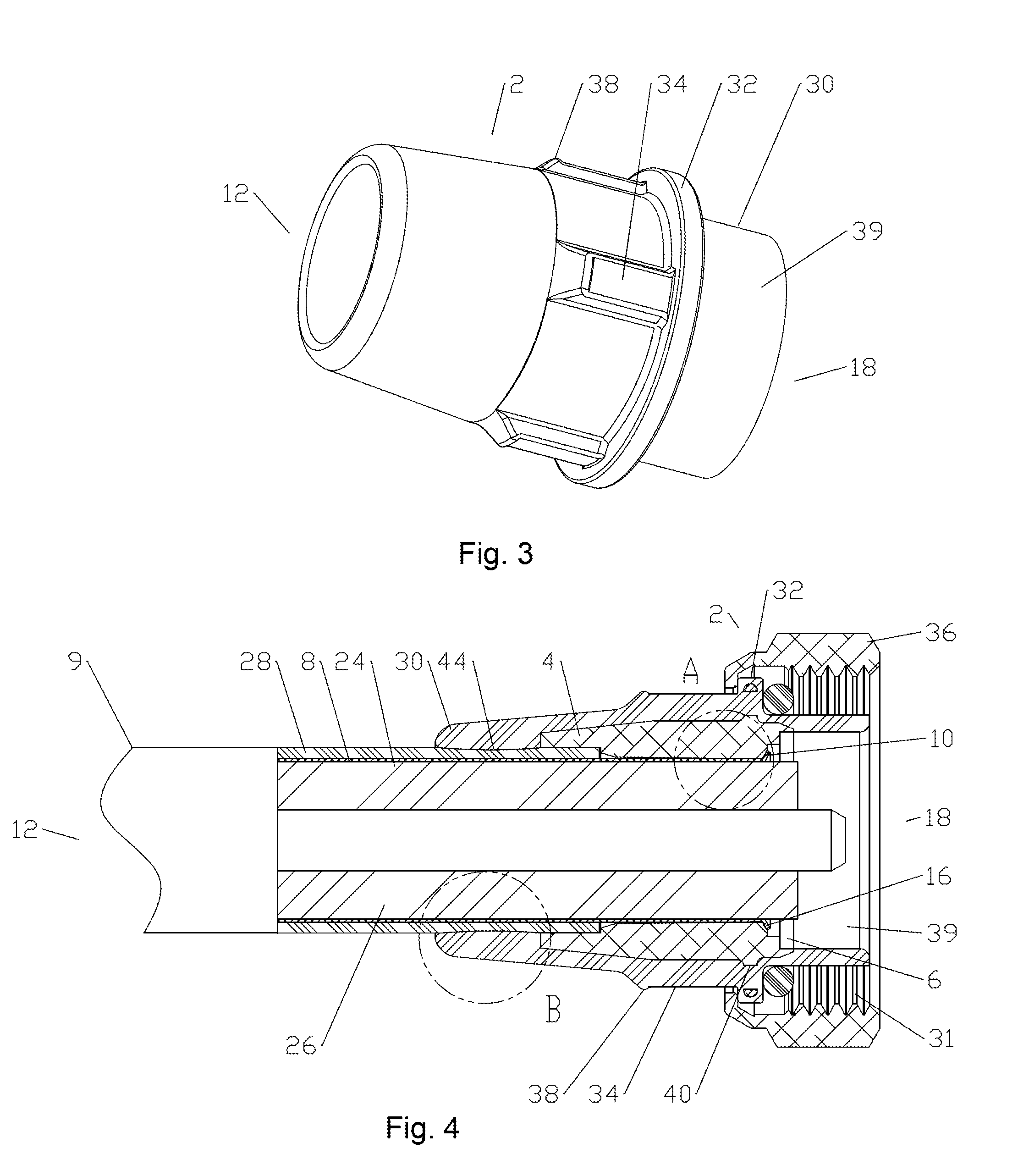 Ultrasonic weld coaxial connector and interconnection method