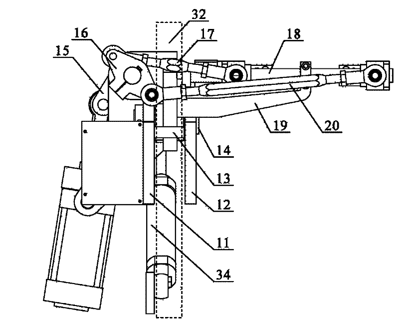 Variable-position end-sealing mechanism for quadrangular packaging bags