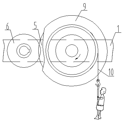 Centrifugal high-rise escape device and working method thereof