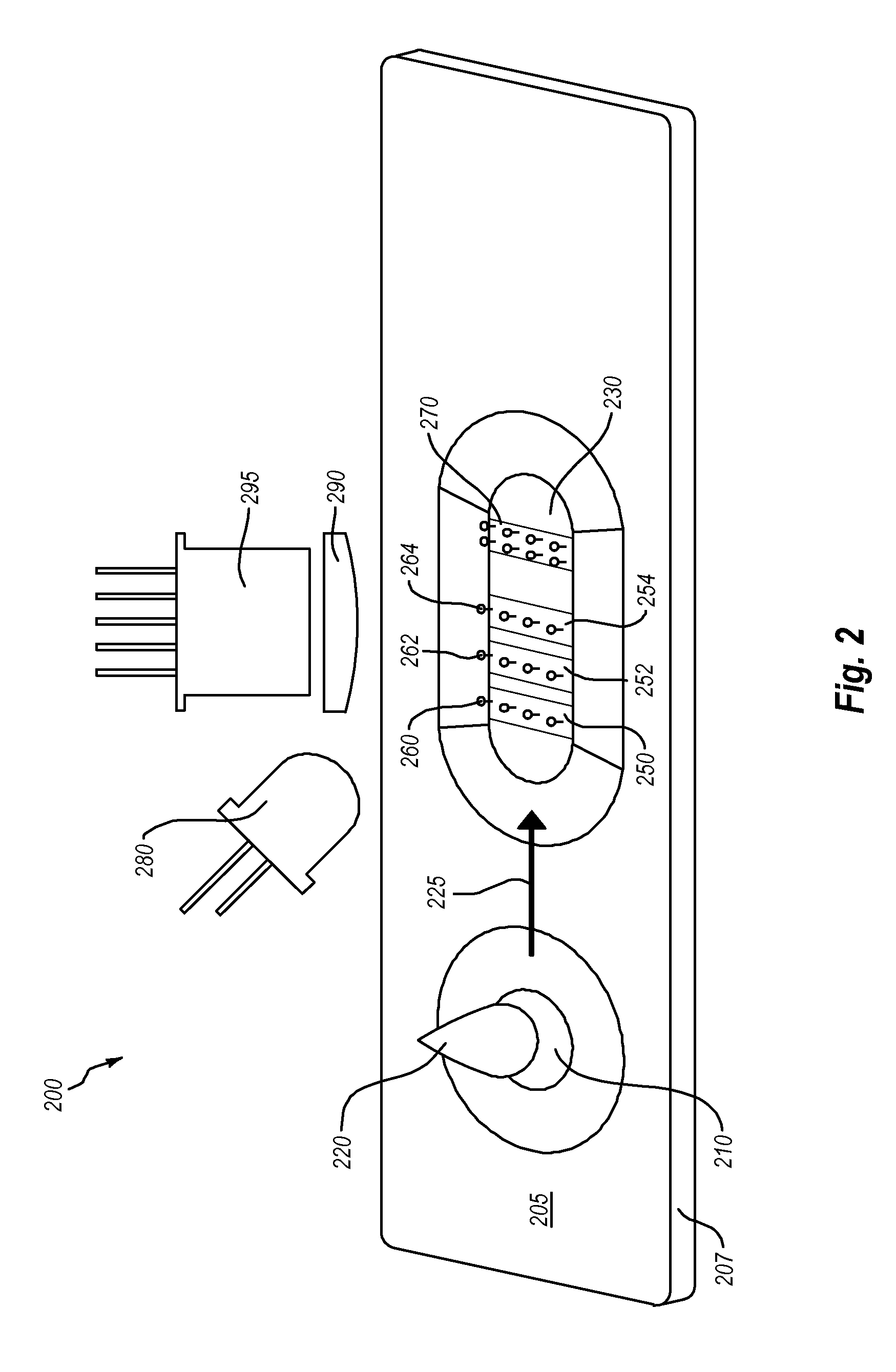 Device and method for performing a diagnostic test