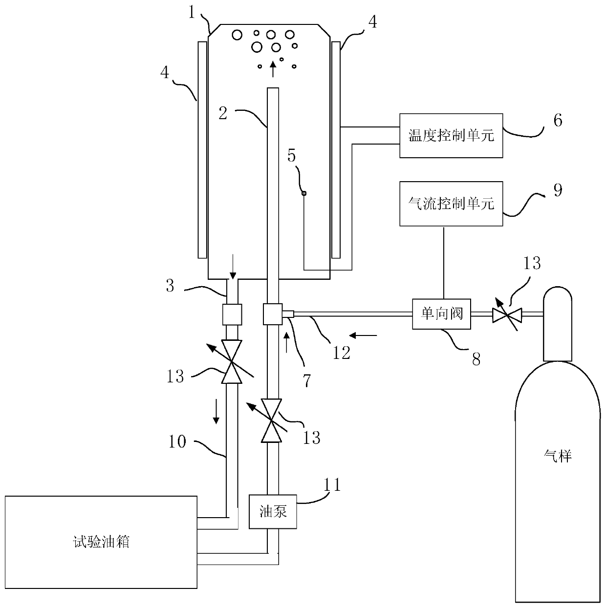 Gas dissolving system and method for transformer insulating oil