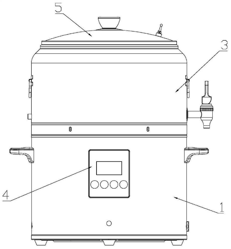 Home brewing machine and wine brewing method