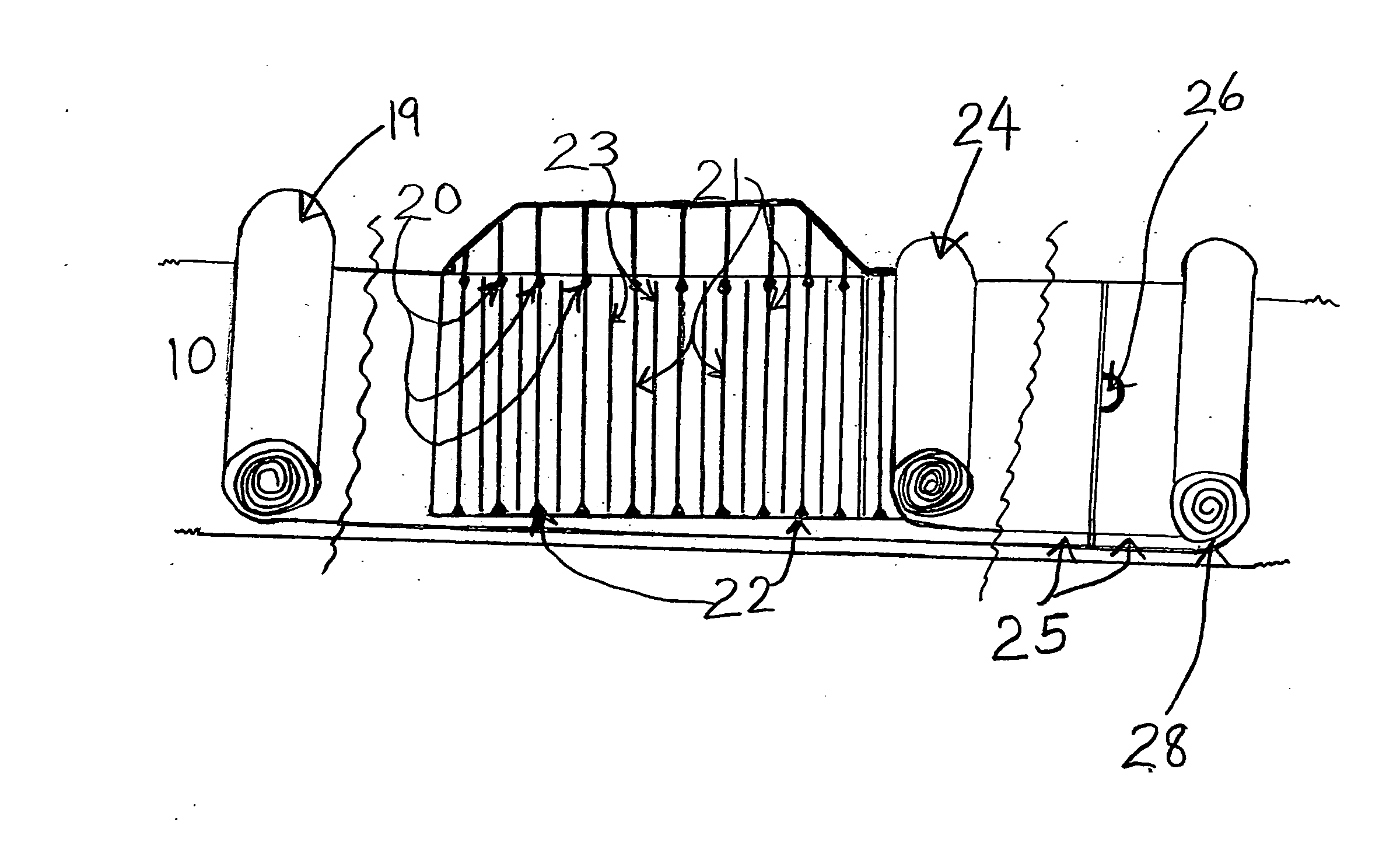 Method and process to produce and attach air spacers