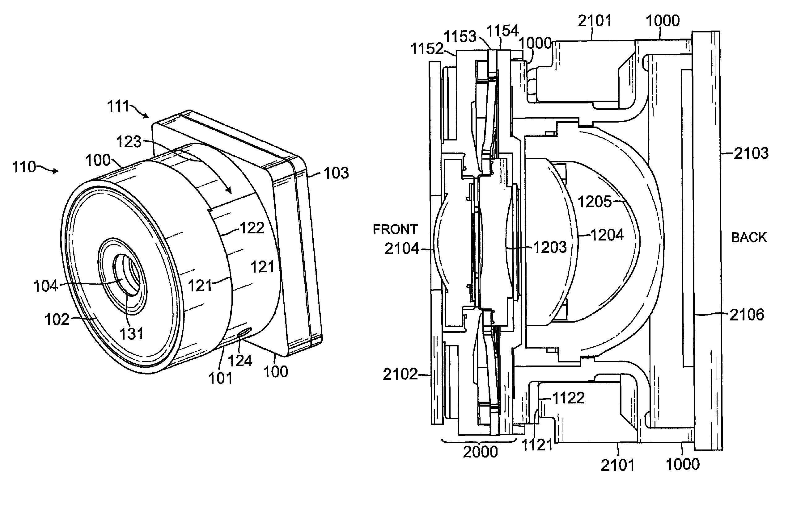 Integrated lens barrel