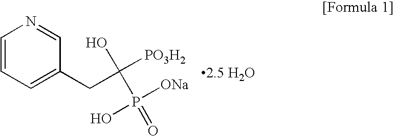 Process for preparing sodium risedronate hemipentahydrate