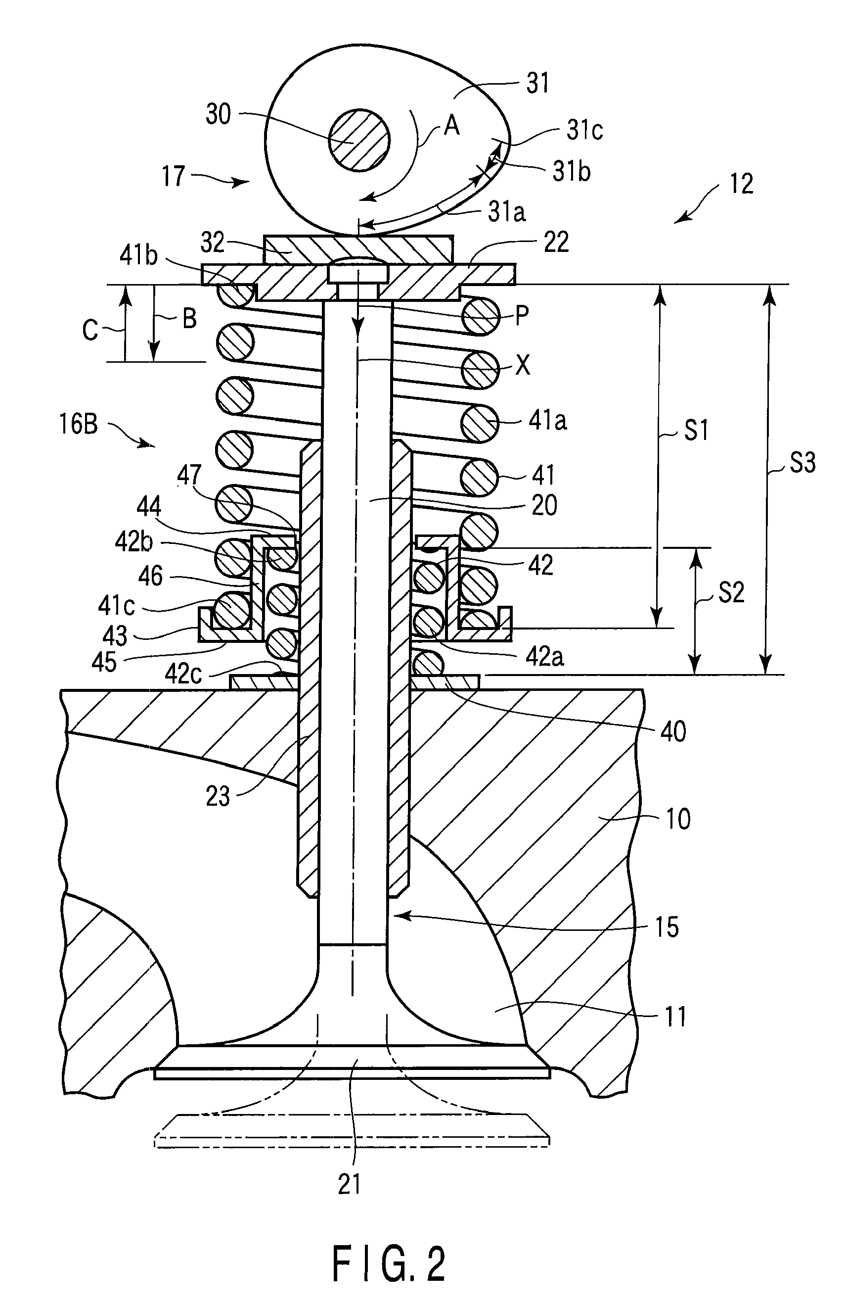 Valve spring device and valve train of engine using the same