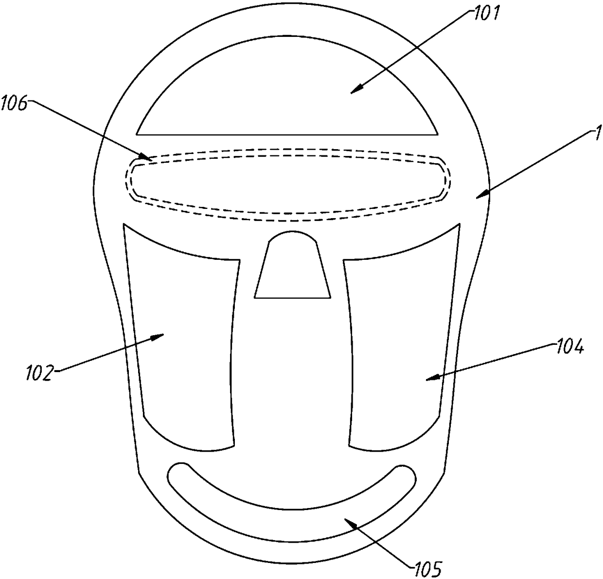 Wet compressing mask special for ophthalmologic nursing