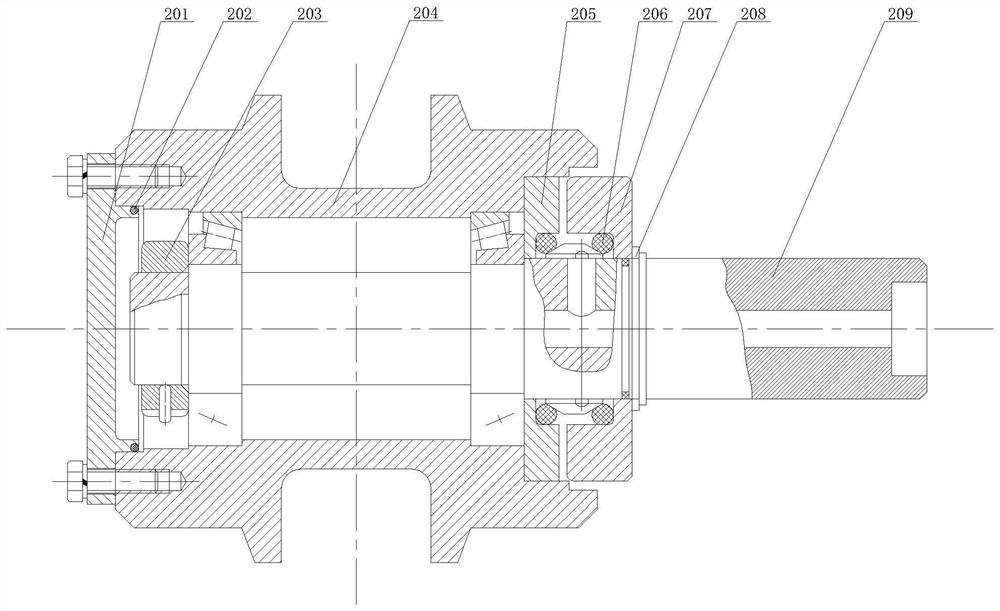 Walking device of rotary drilling rig