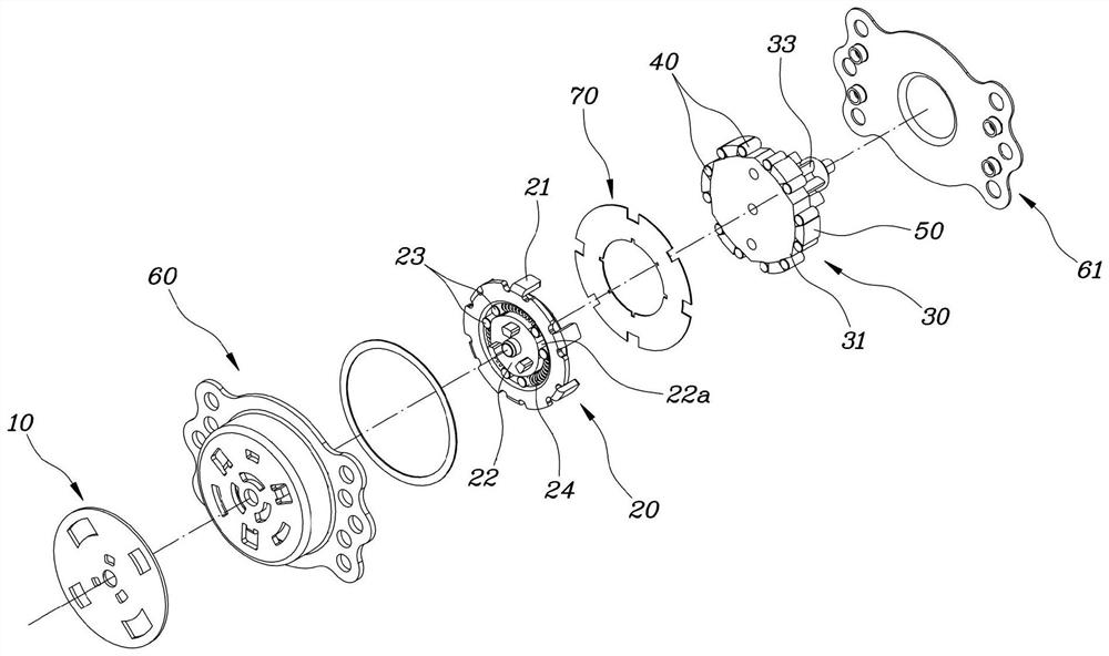 Pumping device for seat of vehicle