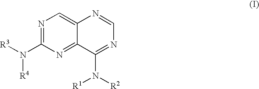 Process for preparing 4,6-diaminopyrimido[5,4-d]pyrimidines