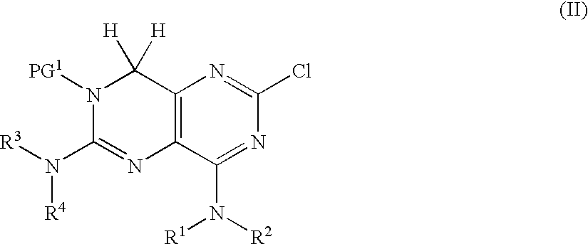 Process for preparing 4,6-diaminopyrimido[5,4-d]pyrimidines