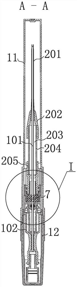 Safe hemodialysis remaining needle