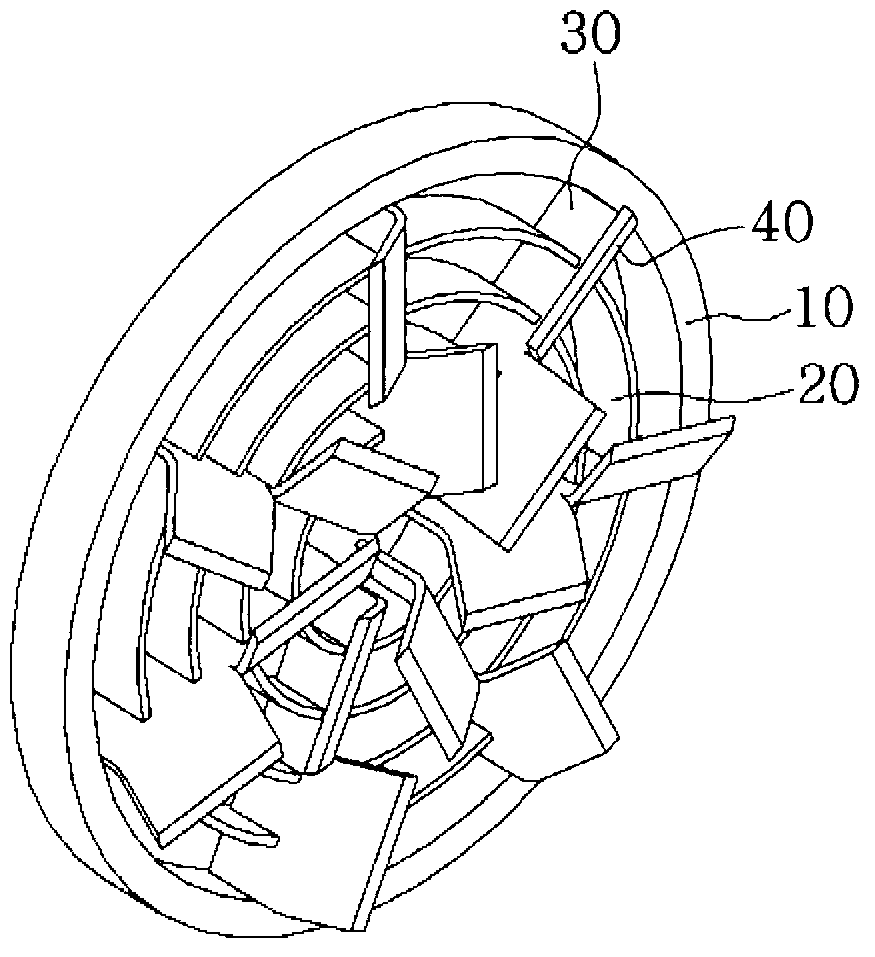 Mixing device for exhaust gas in automobile