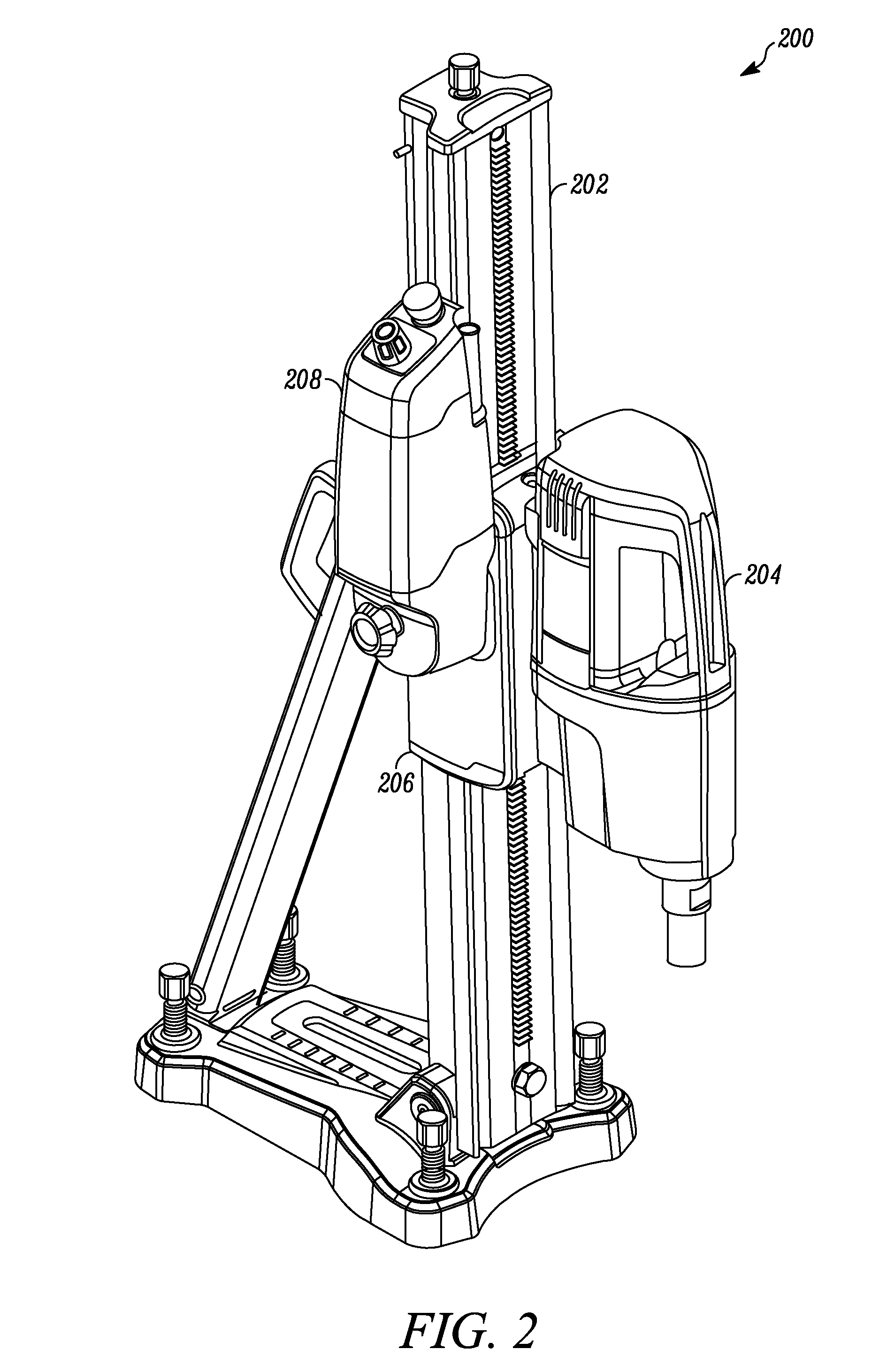Drilling device with a controller for the feeding unit