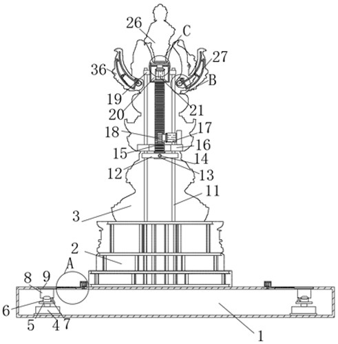 Dynamic sculpture provided with driving mechanism