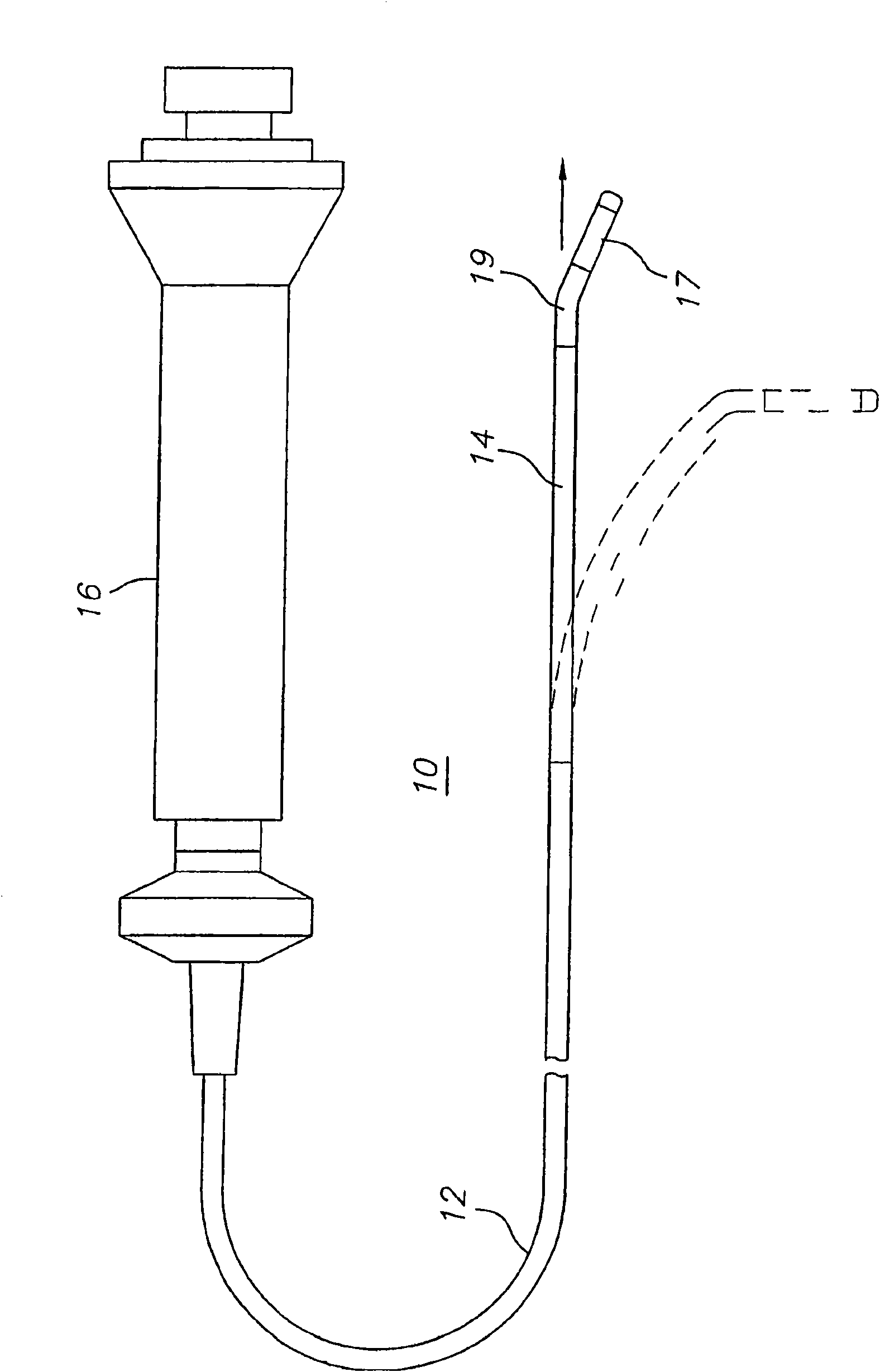 Deflectable catheter with a flexibly attached tip section