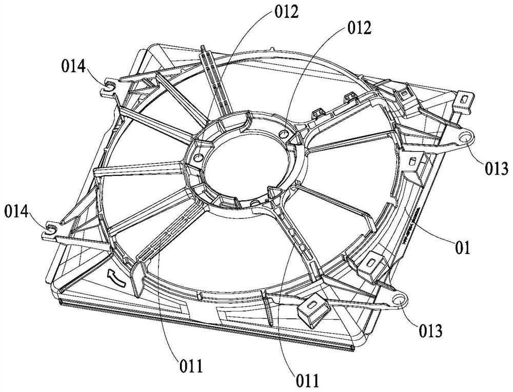 Detection tool for automobile fan cover