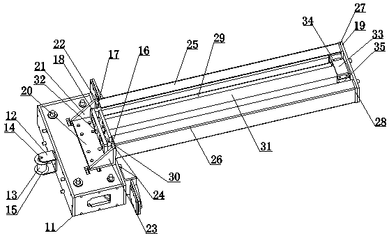 Steel wire thread insert moving and adjusting device for heating wire winding