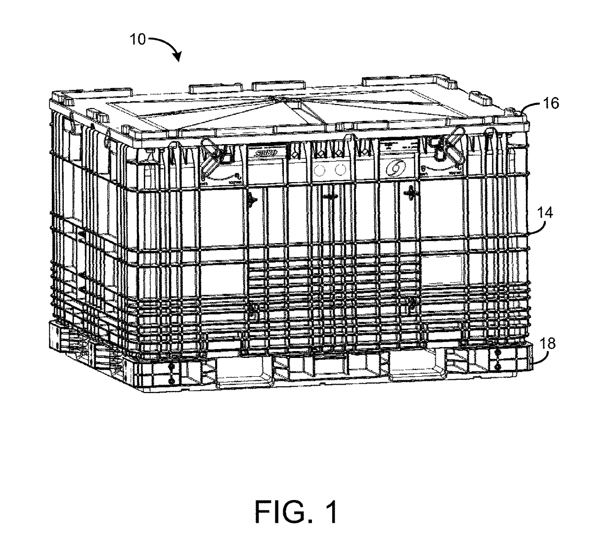 Stacking efficient dry flow bin