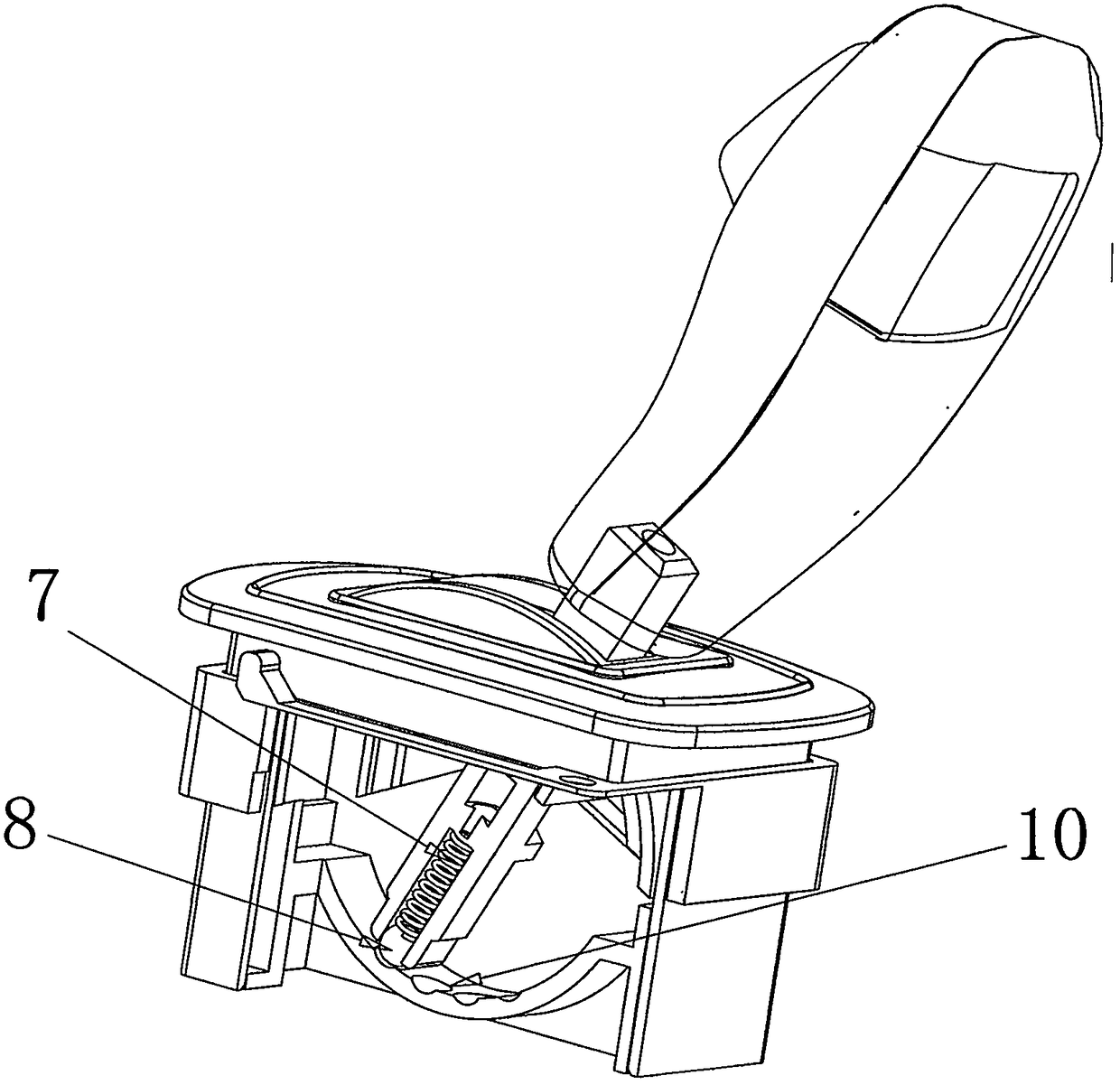 A shifting gear shift controller for an electric baby carriage
