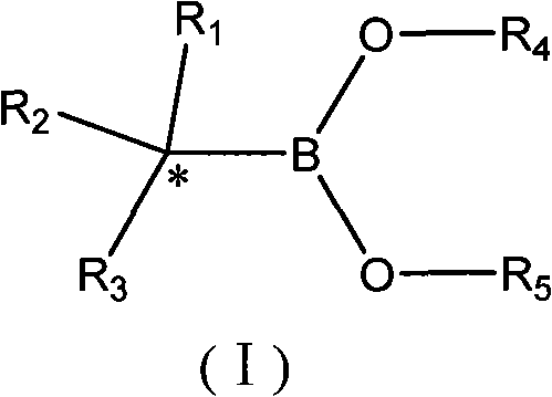 Synthesis technology of alpha-chiral boric acid and boric acid ester