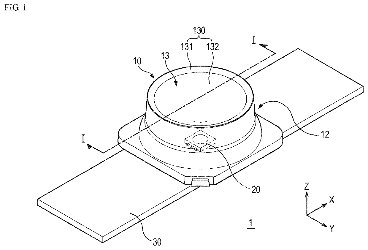 Reflective diffusing lens and light emitting module comprising the same