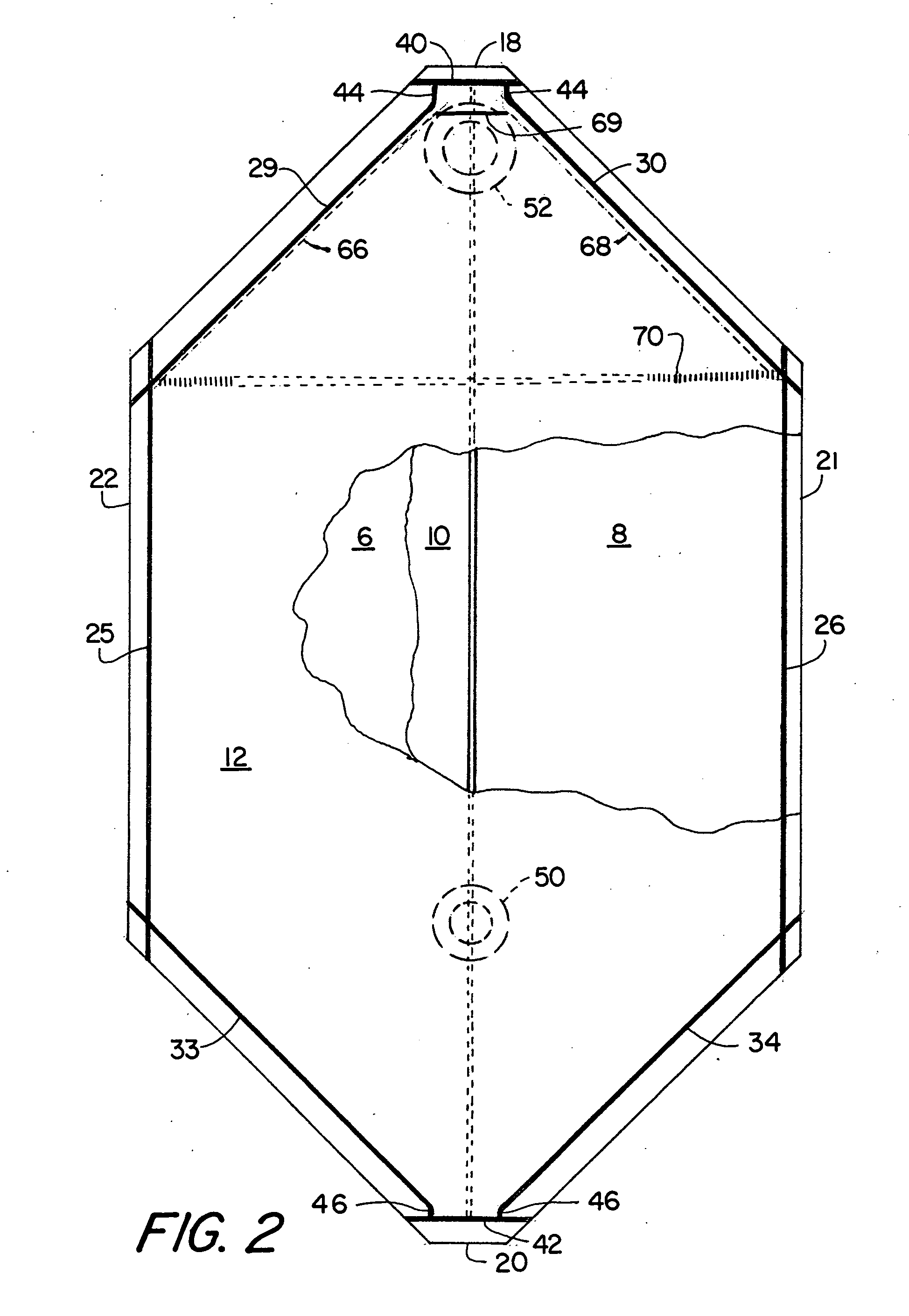Bag with flap for bag-in-box container system