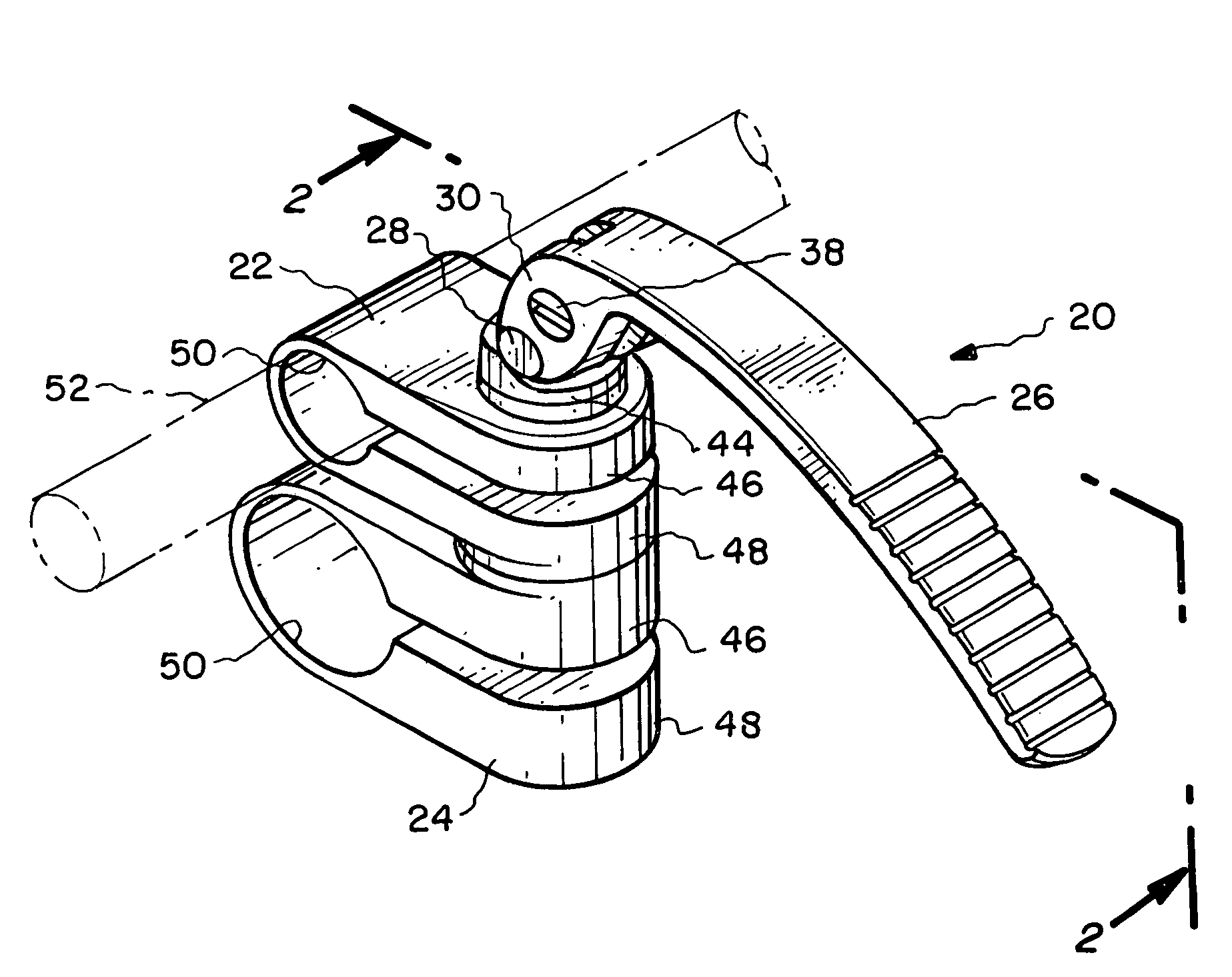 Multi-position locking mechanisms for clamping assemblies