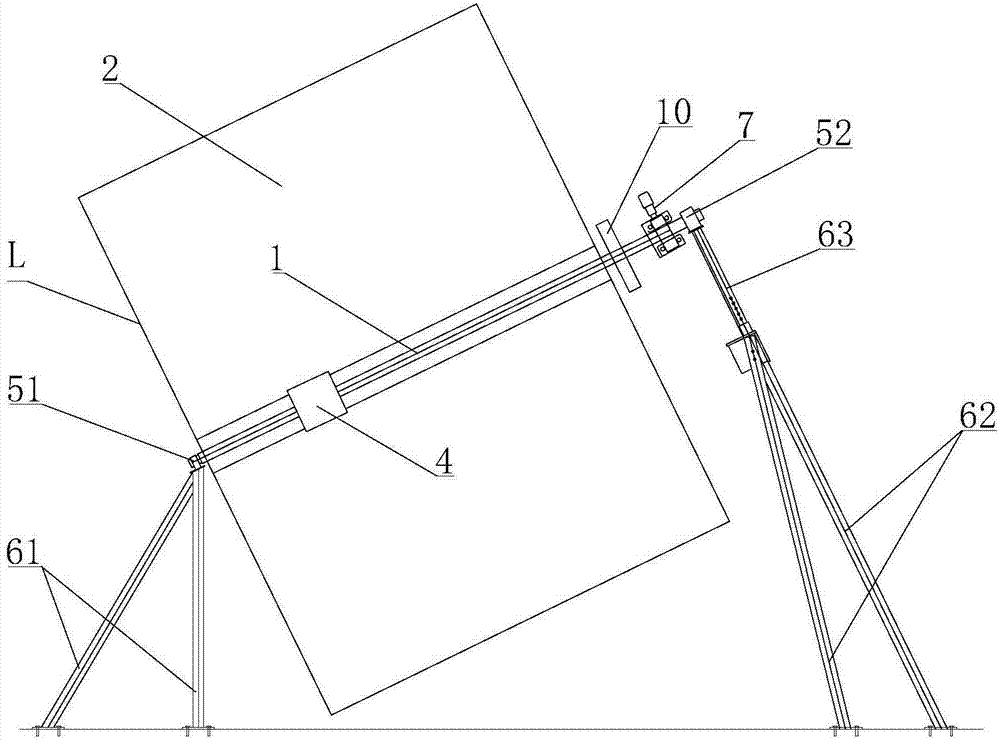 Photovoltaic single-shaft rotating follow spot device