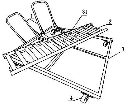 Conveying cart device