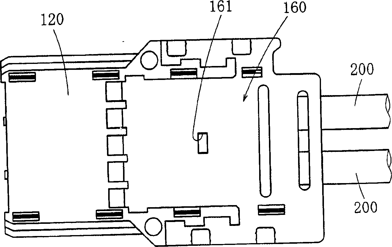 Electric connector of shielding cable, electric connector body and its manufacture