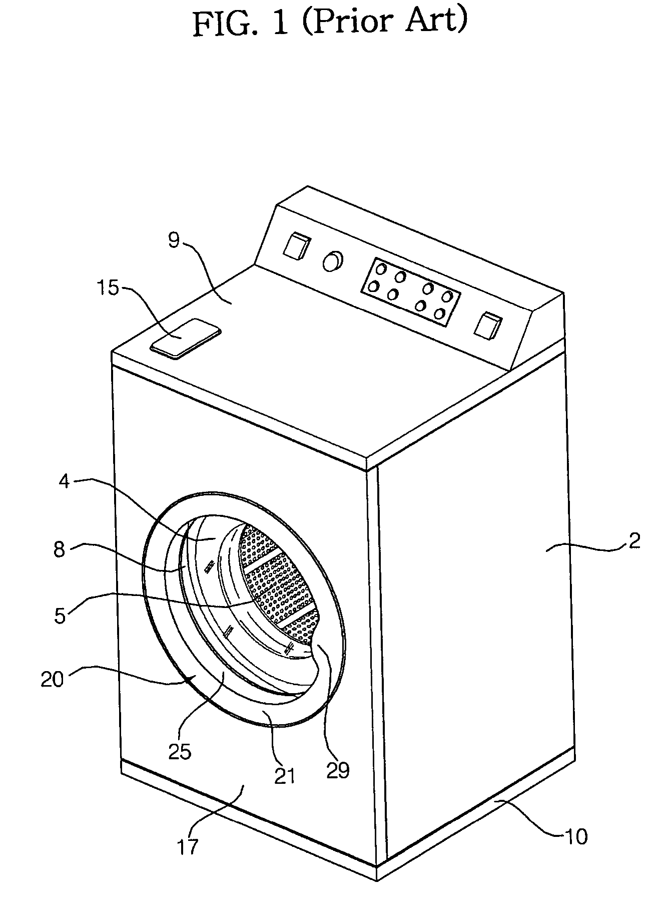 Door for drum type washing machine and method of manufacturing door with decorative part