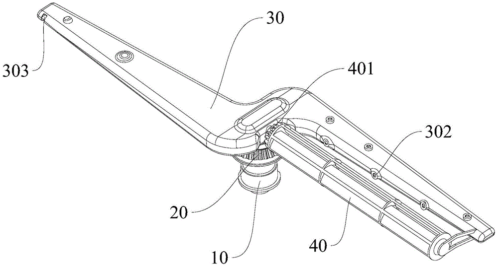 Spraying arm component for dish washer and dish washer