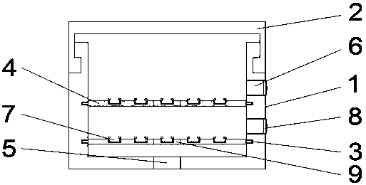 An electrical wiring trough