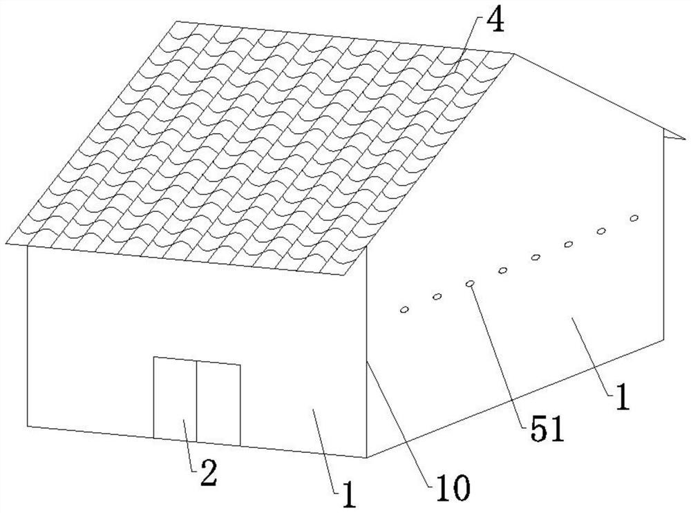 Anti-seismic reinforcing method for existing rural brick-wood house