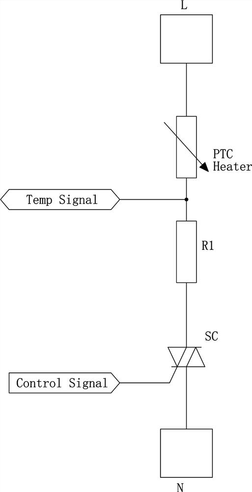 A dry burning judgment method applied to ptc heating equipment